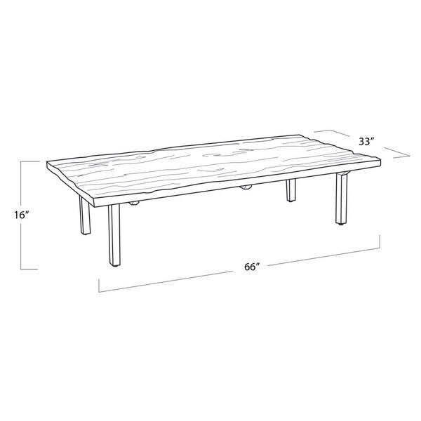 Ash Reclaimed Wood Cocktail Table